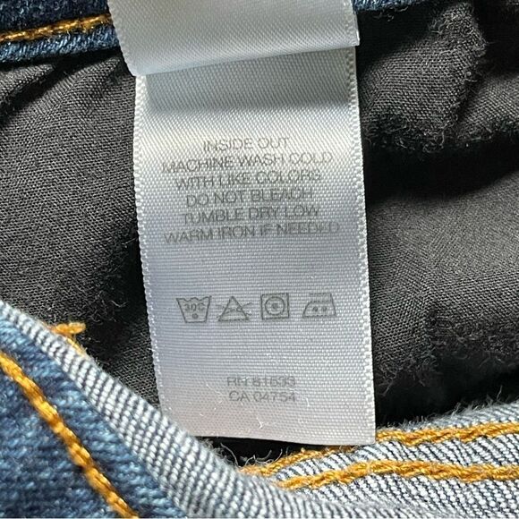 Kenneth Cole Reaction Dark Blue Denim Skinny Mini Boot Jeans Size 10 - Picture 6 of 11